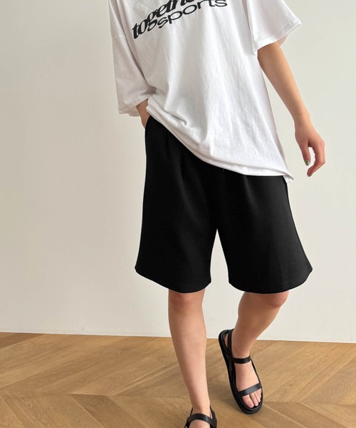 CANAL JEAN（キャナルジーン）の「choice_cnl/SOUL CIAL　スウェットタックハーフパンツ（スウェットパンツ・レディース・グレー/ブラック/ホワイト・SMALL/MEDIUM）」の8枚目の写真