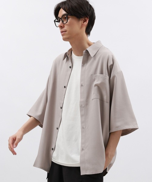 LAKOLE(ラコレ)の「DRYPEレギュラー半袖シャツ2 / 134983(シャツ/ブラウス・メンズ・チャコール/ホワイト/ライトグレー/グリーン・SMALL/MEDIUM/LARGE/X-LARGE)」の14枚目の写真