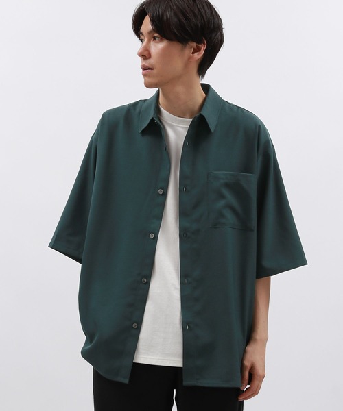 LAKOLE(ラコレ)の「DRYPEレギュラー半袖シャツ2 / 134983(シャツ/ブラウス・メンズ・チャコール/ホワイト/ライトグレー/グリーン・SMALL/MEDIUM/LARGE/X-LARGE)」の18枚目の写真