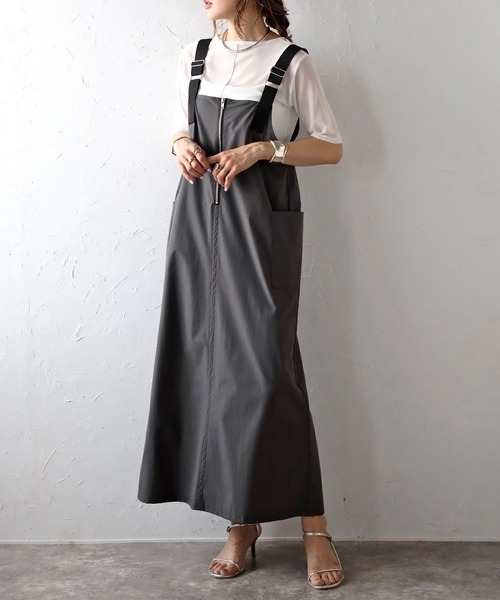 撥水ストレッチジャンスカ（ジャンパースカート）｜Bonjour Sagan（ボンジュールサガン） pattayablatt.com