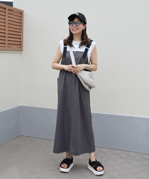 撥水ストレッチジャンスカ（ジャンパースカート）｜Bonjour Sagan（ボンジュールサガン） pattayablatt.com