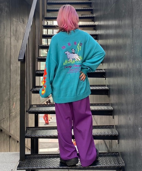 Candy Stripper（キャンディストリッパー）の「CND ZIPPER TRACK パンツ（その他パンツ・レディース・ブラック/ヘザーグレー/パープル・2）」の19枚目の写真