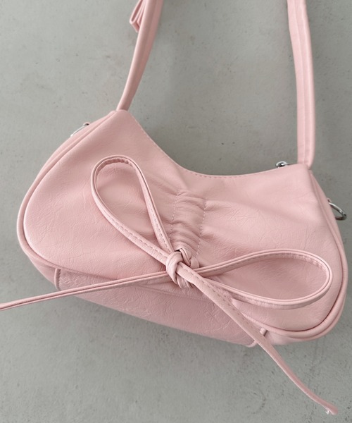 セール】リボンギャザーショルダーバッグ（ショルダーバッグ）｜CLEA