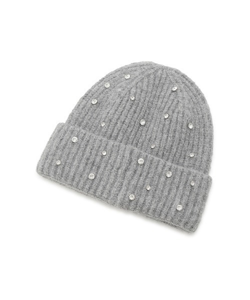 FURFUR（ファーファー）の「ビジュー付きニット帽（ニットキャップ/ビーニー・レディース・グレー/ブラック/ホワイト・FREE）」の7枚目の写真