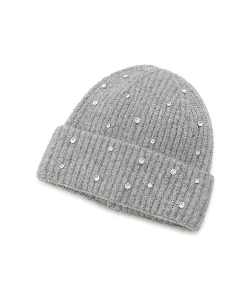 FURFUR（ファーファー）の「ビジュー付きニット帽（ニットキャップ/ビーニー・レディース・グレー/ブラック/ホワイト・FREE）」の8枚目の写真