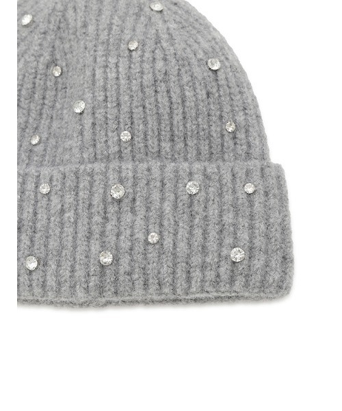 FURFUR（ファーファー）の「ビジュー付きニット帽（ニットキャップ/ビーニー・レディース・グレー/ブラック/ホワイト・FREE）」の10枚目の写真