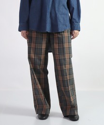 D.M.G. | [D.M.G. / ディーエムジー] 30S高密度ギャバチェック ストレートトラウザー(その他パンツ)