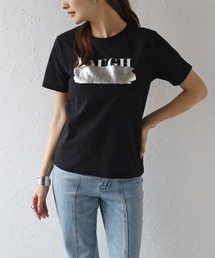 ロゴ×箔プリントTシャツ
