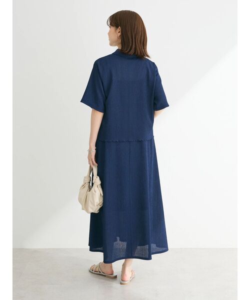 Green　Parks（グリーンパークス）の「BEST PRICE 表面カット衿付シャツ（シャツ/ブラウス・レディース・イエロー/ブルー/ホワイト系その他2/グレー/ブラック・FREE）」の15枚目の写真