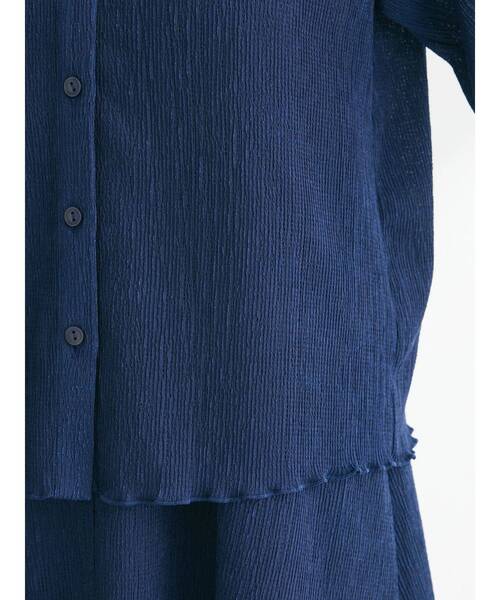 Green　Parks（グリーンパークス）の「BEST PRICE 表面カット衿付シャツ（シャツ/ブラウス・レディース・イエロー/ブルー/ホワイト系その他2/グレー/ブラック・FREE）」の21枚目の写真