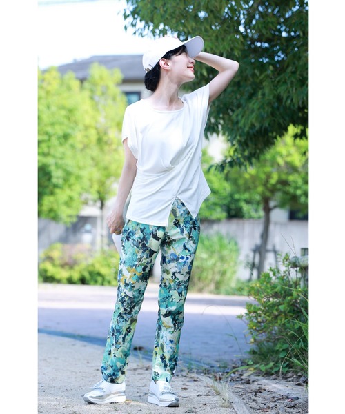 cawaii(カワイイ)の「オシャレなのに超伸縮 楽すぎレギパン(その他パンツ・レディース・ブルー・FREE)」の17枚目の写真