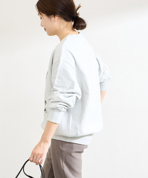 JOURNAL STANDARD（ジャーナルスタンダード）の「MIDNIGHT ロゴスウェット（スウェット・レディース・ブルー系その他/ブラック系その他/グレー/ブラウン・FREE）」の15枚目の写真