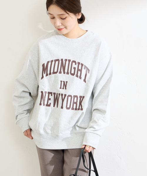 JOURNAL STANDARD（ジャーナルスタンダード）の「MIDNIGHT ロゴスウェット（スウェット・レディース・ブルー系その他/ブラック系その他/グレー/ブラウン・FREE）」の17枚目の写真