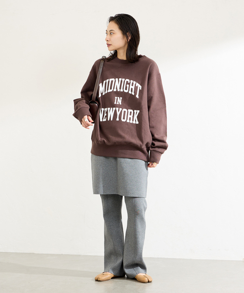 JOURNAL STANDARD（ジャーナルスタンダード）の「MIDNIGHT ロゴスウェット（スウェット・レディース・ブルー系その他/ブラック系その他/グレー/ブラウン・FREE）」の18枚目の写真