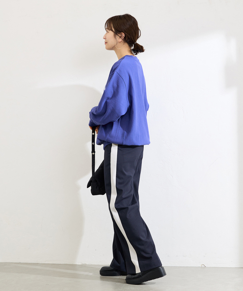 JOURNAL STANDARD（ジャーナルスタンダード）の「MIDNIGHT ロゴスウェット（スウェット・レディース・ブルー系その他/ブラック系その他/グレー/ブラウン・FREE）」の12枚目の写真