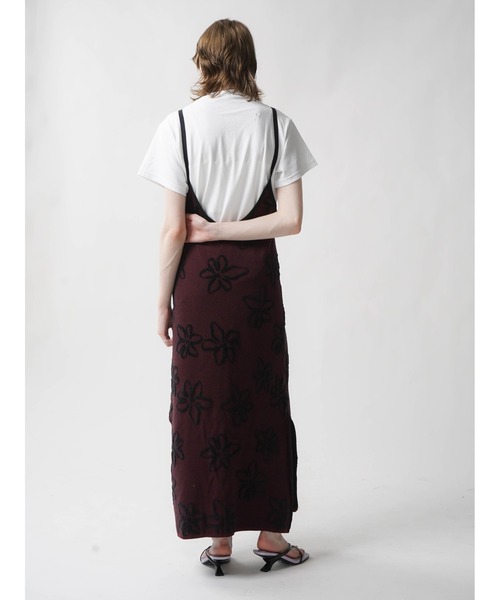 ETHROF（イーサオブ）の「FLOWER JACQUARD KNIT ONEPIECE（ワンピース