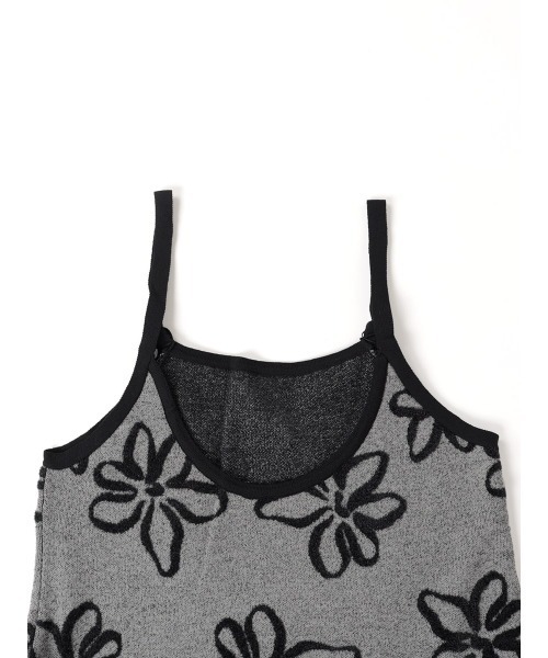 :ETHROF(イーサオブ)の「FLOWER JACQUARD KNIT ONEPIECE(ワンピース・レディース・グレー/エンジ・FREE)」の15枚目の写真