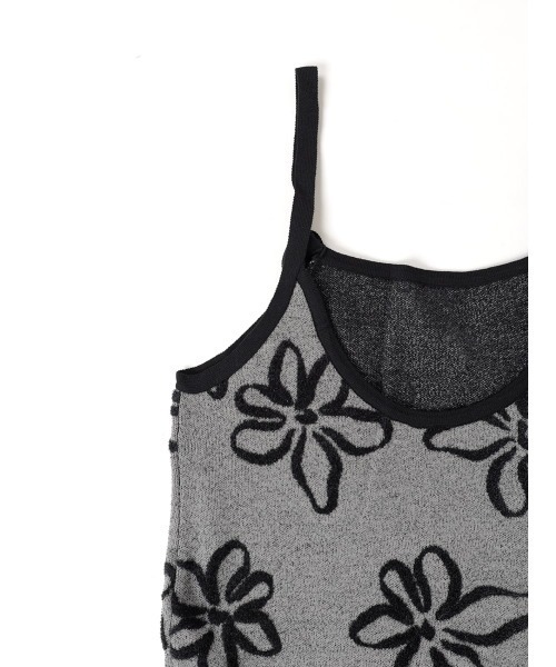 :ETHROF(イーサオブ)の「FLOWER JACQUARD KNIT ONEPIECE(ワンピース・レディース・グレー/エンジ・FREE)」の17枚目の写真