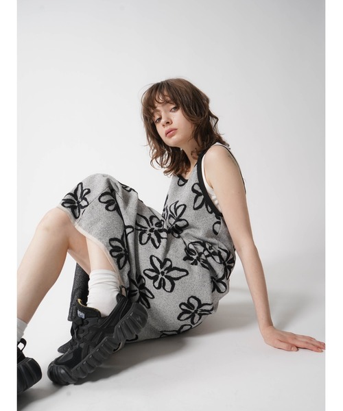 セール】FLOWER JACQUARD KNIT ONEPIECE（ワンピース）｜:ETHROF