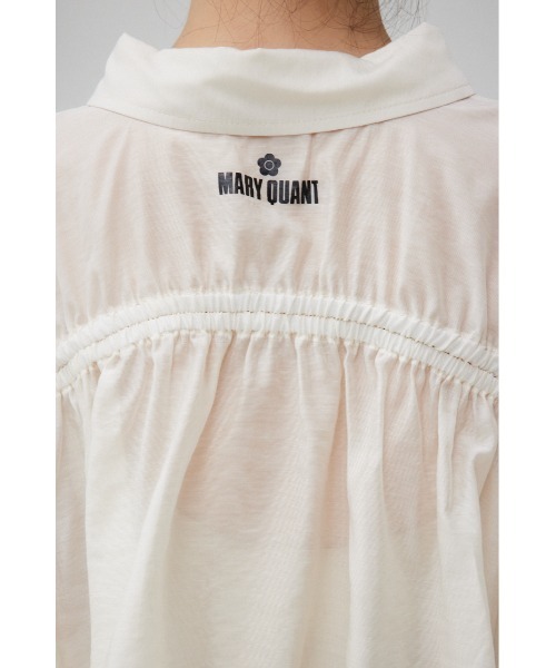 AZUL BY MOUSSY | MARY QUANT×AZUL ギャザーシアーシャツ