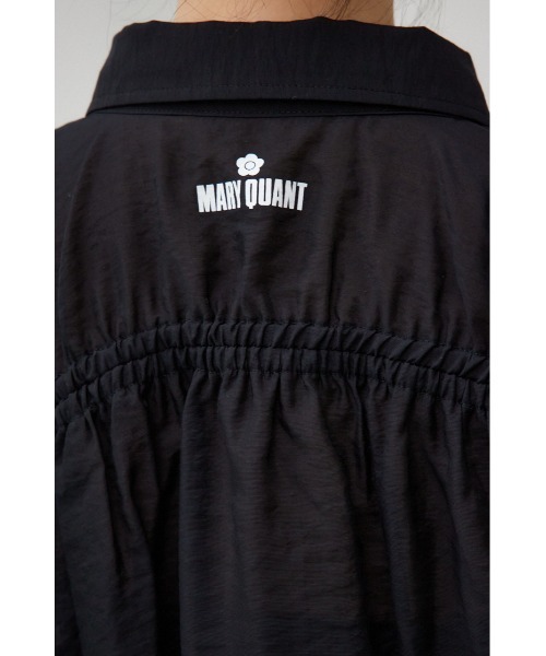AZUL by moussy(アズールバイマウジー)の「MARY QUANT×AZUL ギャザーシアーシャツ(シャツ/ブラウス・レディース・アイボリー/ブラック・FREE)」の6枚目の写真