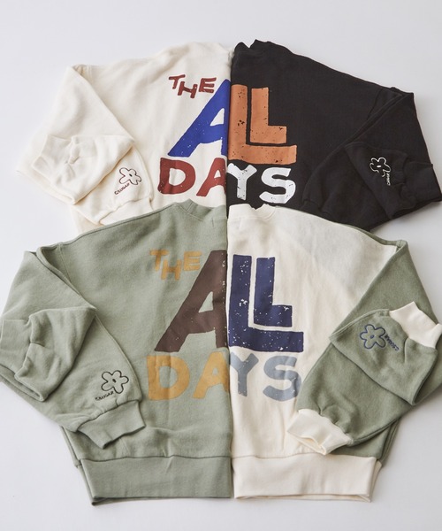 CUBE SUGAR（キューブシュガー）の「ガーゼ裏毛スウェット変形ドルマンプルオーバー（スウェット・レディース・ナチュラル/グリーン系その他/ブラック/グリーン・M）」の22枚目の写真