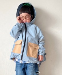 CIAOPANIC TYPY | 【KIDS】【ランドセル対応】ナイロンZIP配色パーカー/通園&通学(ナイロンジャケット)