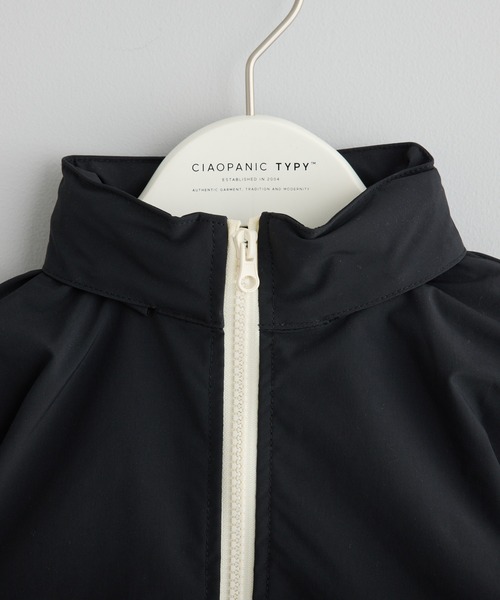 CIAOPANIC TYPY（チャオパニックティピー）の「【KIDS】【ランドセル対応】ナイロンZIP配色パーカー／通園＆通学（ナイロンジャケット・キッズ・ブラック/カーキ/サックスブルー・LARGE/X-LARGE/XX-LARGE/SMALL/MEDIUM）」の9枚目の写真