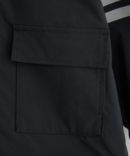 CIAOPANIC TYPY（チャオパニックティピー）の「【KIDS】【ランドセル対応】ナイロンZIP配色パーカー／通園＆通学（ナイロンジャケット・キッズ・ブラック/カーキ/サックスブルー・LARGE/X-LARGE/XX-LARGE/SMALL/MEDIUM）」の10枚目の写真