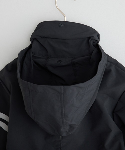 CIAOPANIC TYPY（チャオパニックティピー）の「【KIDS】【ランドセル対応】ナイロンZIP配色パーカー／通園＆通学（ナイロンジャケット・キッズ・ブラック/カーキ/サックスブルー・LARGE/X-LARGE/XX-LARGE/SMALL/MEDIUM）」の15枚目の写真