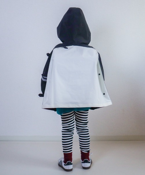 CIAOPANIC TYPY（チャオパニックティピー）の「【KIDS】【ランドセル対応】ナイロンZIP配色パーカー／通園＆通学（ナイロンジャケット・キッズ・ブラック/カーキ/サックスブルー・LARGE/X-LARGE/XX-LARGE/SMALL/MEDIUM）」の21枚目の写真