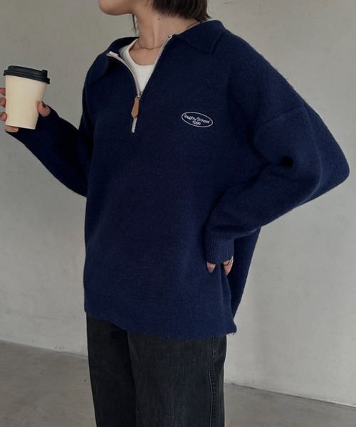レディース　MidiUmi　ミディウミ　high neck zip pullover　ハーフジップニット セーター　ニット　セーター　ハーフジップ　ハイネック　4-719436 楽天市場】レディース MidiUmi ミディウミ high neck zip