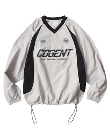 Nylon Game Shirt Pullover/オーバーサイズ ナイロン ユニフォームデザイン ゲームシャツ Vネック プルオーバー/トラックジャケット/アノラックジャケット/ブロークコア/レディース メンズ