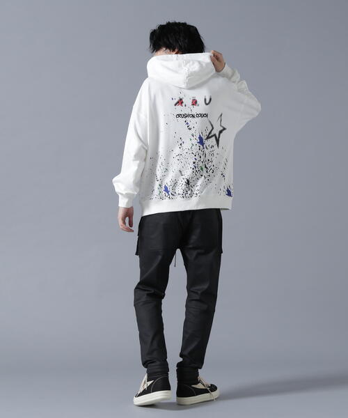 L.H.P（エルエイチピー）の「【WEB&DEPOT限定】UMLAUT/ウムラウト/GRAPHIC SWEAT HOODIE（パーカー・メンズ・ホワイト/ブラック・M/L）」の9枚目の写真