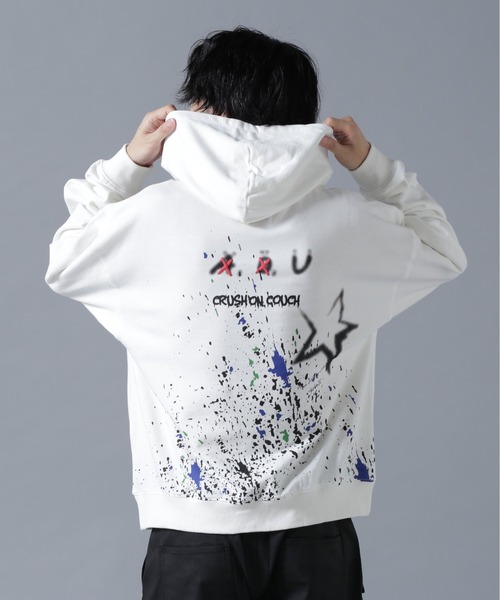 L.H.P（エルエイチピー）の「【WEB&DEPOT限定】UMLAUT/ウムラウト/GRAPHIC SWEAT HOODIE（パーカー・メンズ・ホワイト/ブラック・M/L）」の3枚目の写真