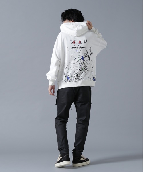 L.H.P（エルエイチピー）の「【WEB&DEPOT限定】UMLAUT/ウムラウト/GRAPHIC SWEAT HOODIE（パーカー・メンズ・ホワイト/ブラック・M/L）」の5枚目の写真