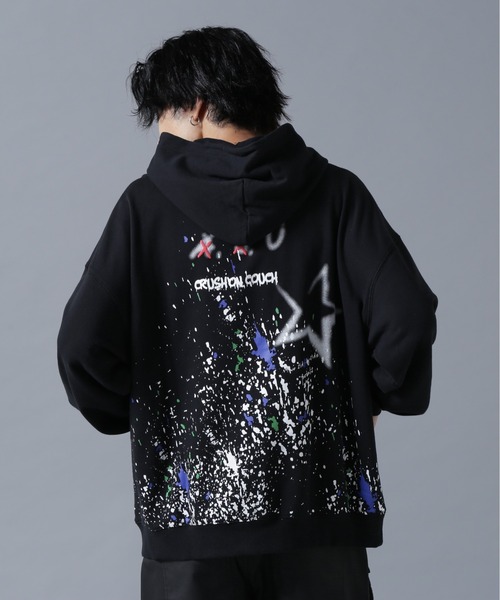 L.H.P（エルエイチピー）の「【WEB&DEPOT限定】UMLAUT/ウムラウト/GRAPHIC SWEAT HOODIE（パーカー・メンズ・ホワイト/ブラック・M/L）」の6枚目の写真