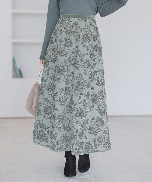 Rirandture♡大人可愛いビビットブーケフラワーフレアスカート lonette-4.jpg