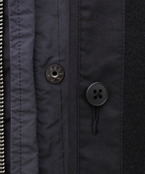 ATON(エイトン)の「ATON (エイトン) AIR WEATHER FIELD COAT CMAGCW080(その他アウター・メンズ・ブラック・4)」の17枚目の写真