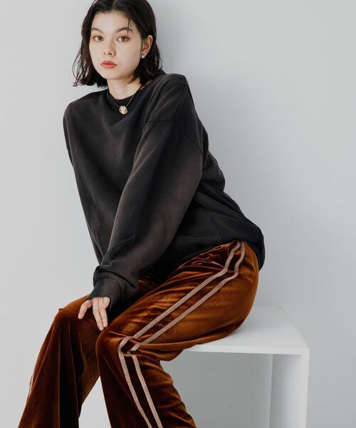 SENSE OF PLACE by URBAN RESEARCH（センスオブプレイスバイアーバンリサーチ）の「『ユニセックス』ヴィンテージライクスウェット（スウェット・メンズ・ブラック/ピンク/グリーン・MEDIUM/LARGE）」の4枚目の写真