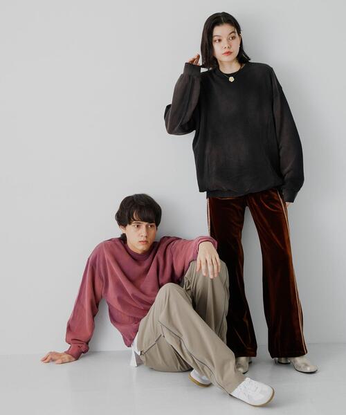 SENSE OF PLACE by URBAN RESEARCH（センスオブプレイスバイアーバンリサーチ）の「『ユニセックス』ヴィンテージライクスウェット（スウェット・メンズ・ブラック/ピンク/グリーン・MEDIUM/LARGE）」の10枚目の写真