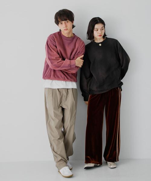 SENSE OF PLACE by URBAN RESEARCH（センスオブプレイスバイアーバンリサーチ）の「『ユニセックス』ヴィンテージライクスウェット（スウェット・メンズ・ブラック/ピンク/グリーン・MEDIUM/LARGE）」の12枚目の写真