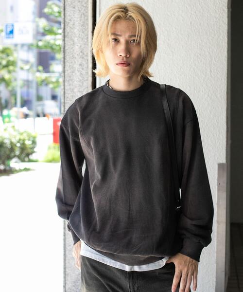 SENSE OF PLACE by URBAN RESEARCH（センスオブプレイスバイアーバンリサーチ）の「『ユニセックス』ヴィンテージライクスウェット（スウェット・メンズ・ブラック/ピンク/グリーン・MEDIUM/LARGE）」の15枚目の写真