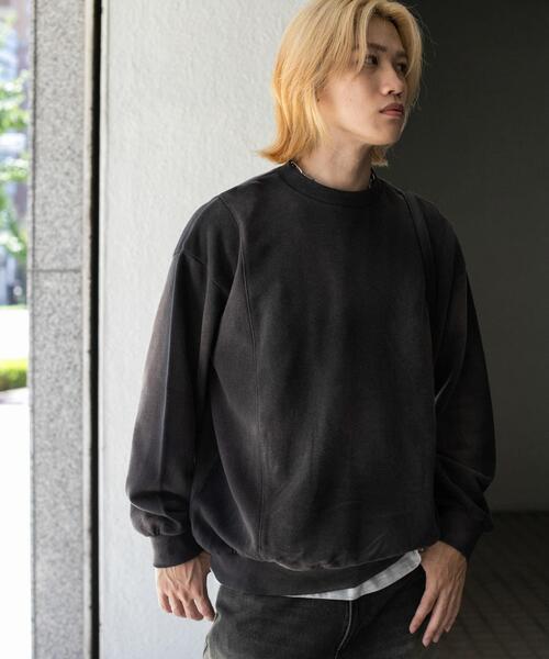 SENSE OF PLACE by URBAN RESEARCH（センスオブプレイスバイアーバンリサーチ）の「『ユニセックス』ヴィンテージライクスウェット（スウェット・メンズ・ブラック/ピンク/グリーン・MEDIUM/LARGE）」の16枚目の写真