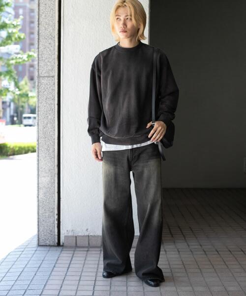 SENSE OF PLACE by URBAN RESEARCH（センスオブプレイスバイアーバンリサーチ）の「『ユニセックス』ヴィンテージライクスウェット（スウェット・メンズ・ブラック/ピンク/グリーン・MEDIUM/LARGE）」の17枚目の写真