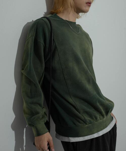 SENSE OF PLACE by URBAN RESEARCH（センスオブプレイスバイアーバンリサーチ）の「『ユニセックス』ヴィンテージライクスウェット（スウェット・メンズ・ブラック/ピンク/グリーン・MEDIUM/LARGE）」の22枚目の写真