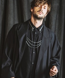 【NO ID.】Double-Breasted Big Long Coat / ダブル ブレスト ビッグ ロング コート