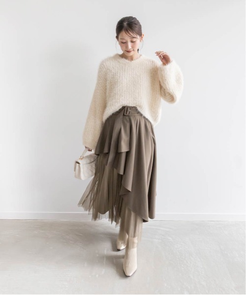 セール】【SUSTAINABLE】ベーシックニットブーツ（ブーツ