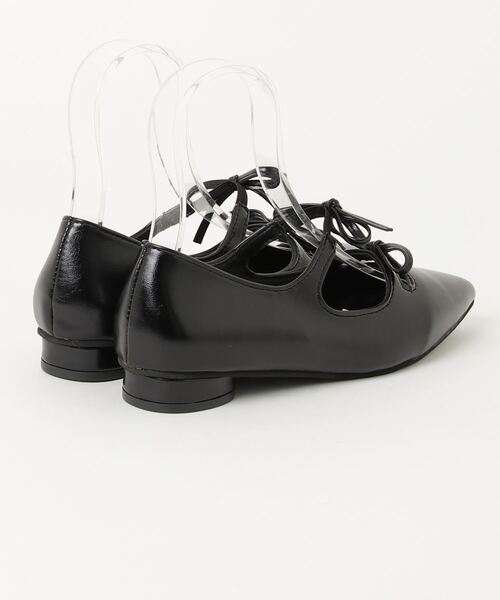 Per sist ence(パーシエンス)の「ダブルリボンパンプス(パンプス・レディース・ホワイト/シルバー/ブラック・MEDIUM/LARGE)」の4枚目の写真