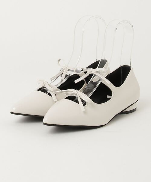 Per sist ence(パーシエンス)の「ダブルリボンパンプス(パンプス・レディース・ホワイト/シルバー/ブラック・MEDIUM/LARGE)」の22枚目の写真